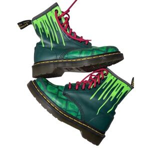 Dr. Martens x TMNT Raphael 1460 Leather Boots Mens 4 Womens 5 21846301 RARE